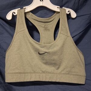 Grey Nike Sports Bra Sz L DriFit Racerback